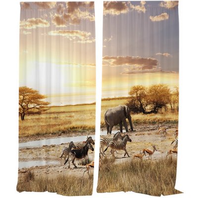 IMPAR Závěsy Safari (Rozměr : 140x250, Materiál: Interlock) – Hledejceny.cz