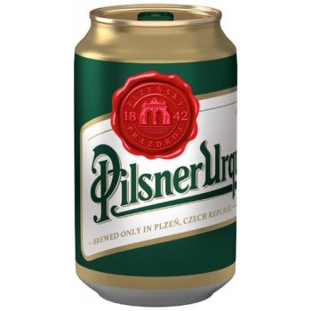 Pilsner Urquell světlý ležák 12° 4,4% 0,33 l (plech)