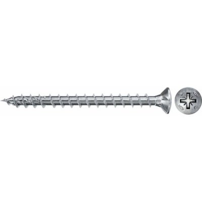 Fischer PowerFast FPF II CZF 5,0x25 BC 50 zápustná hlava bílý zinek celý závit křížová drážka PZ 670390 – Hledejceny.cz