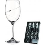 Diamante sklenice na červené víno Silhouette City s krystaly Swarovski 6 x 350 ml – Zboží Dáma