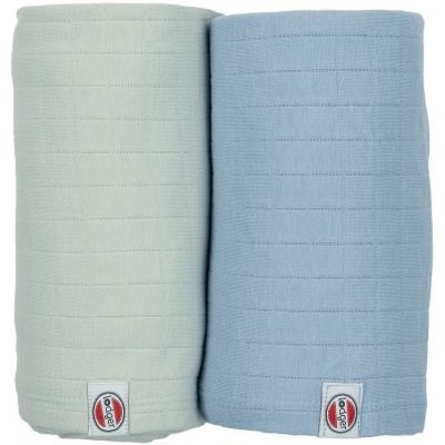 Lodger Swaddler Solid 110 x 110 Peppermint/Blue Fogg 2 ks – Hledejceny.cz