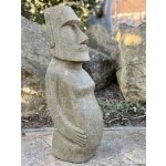 Socha Moai z bazanitu (sopečný kámen) 73 cm – ručně tesaná, Jáva – Hledejceny.cz