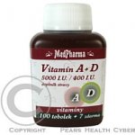 MedPharma Vitamin A + D 5000 I.U./400 I.U. 107 tablet – Hledejceny.cz