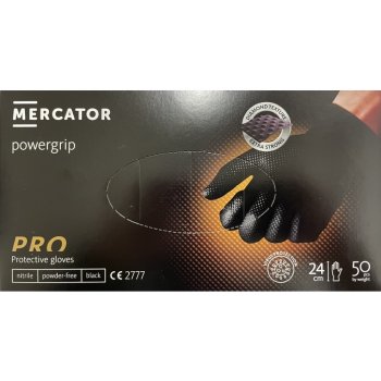 Mercator Medical PowerGrip jednorázové nitrilové černé