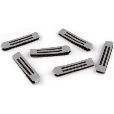 Reflexní poutko / taháček na jezdce Varianta: 1 (37 mm) šedá reflexní, Balení: 6 ks – Hledejceny.cz