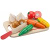 Příslušenství k dětským kuchyňkám New Classic Toys dřevěná krájecí zelenina