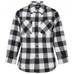 Urban Classic chlapecká kostkovaná flanelová košile černo bílá – Zboží Dáma