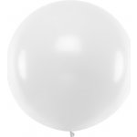 PartyDeco Jumbo balon pastelový bílý 1 m – Hledejceny.cz