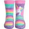 Dětská ponožkobota Playshoes protiskluzové ponožky capáčky na doma Jednorožec