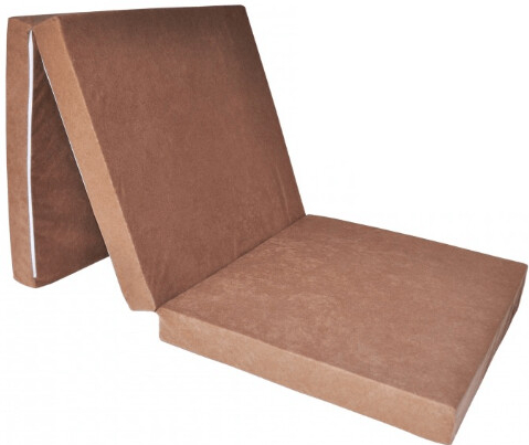FIMEX Rozkládací matrace pro hosty UNI 80x195x15cm VZOR: karamelová