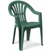Zahradní židle a křeslo Bibl plastové křeslo KONA zelené 48700