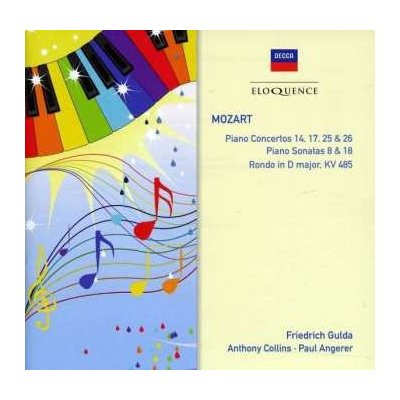 Wolfgang Amadeus Mozart - Piano Concertos 14, 17, 25 26; Piano Sonatas 8 18; Rondo In D Major, KV 485 CD