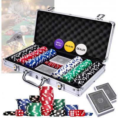 GamesPlanet 2642 Poker set 300 laserových žetonů Ultimate – Zbozi.Blesk.cz