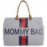 Childhome Mommy Bag Big Canvas šedá Stripes červená /modrá – Hledejceny.cz