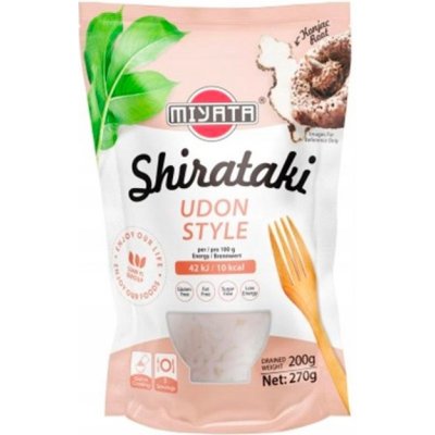 Miyata Konjakové nudle Shirataki ve tvaru wok nudlí v nálevu 270 g – Zboží Dáma
