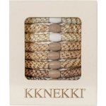 KKNEKKI Dárková sada gumiček KKnekki Nude Edition – set 8 ks, béžová barva, krémová barva, textil – Zboží Dáma