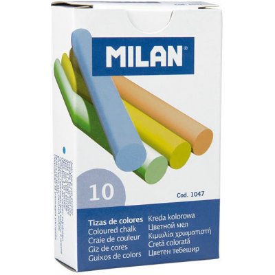 Milan Křídy školní barevné / 10 ks 367992 – Zboží Dáma