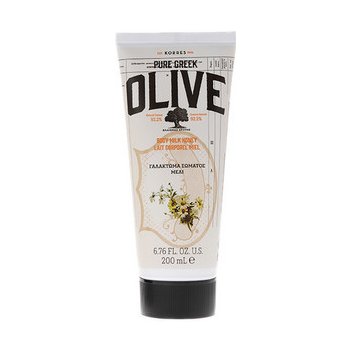 Korres Pure Greek Olive hydratační tělové mléko s řeckým extra panenským olivovým olejem s vůní medu 200 ml