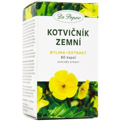 Dr. Popov Kotvičník zemní v kapslích 60 kapslí – Hledejceny.cz