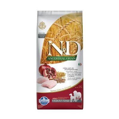N&D Low Grain DOG Adult M/L Chicken & Pomegranate 3 x 12 kg – Zboží Mobilmania
