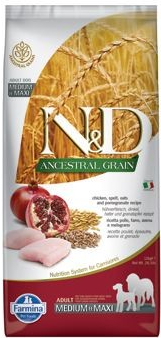 N&D Low Grain DOG Adult M/L Chicken & Pomegranate 3 x 12 kg