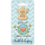 Nekupto Kapesní objetí Anděl Děláš svět lepším místem, objetí do kapsy 6 x 12 cm – Hledejceny.cz