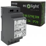 Eco Light Napájecí zdroj na DIN lištu 12V 30W 2,5A pro IP20 PREMIUM LED pásek EC61030 – Sleviste.cz