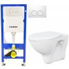 Geberit Duofix tlačítko DELTA21 bílé WC ARES + SEDÁTKO 458.103.00.1 21BI AR1