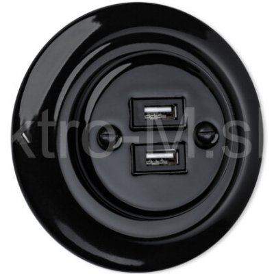 VINTAGE K1-2USBA černá – Zboží Mobilmania