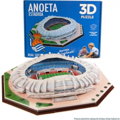 HABARRI Fotbalový stadion 3D puzzle Real Sociedad FC - "Anoeta", 166 ks – Zboží Dáma