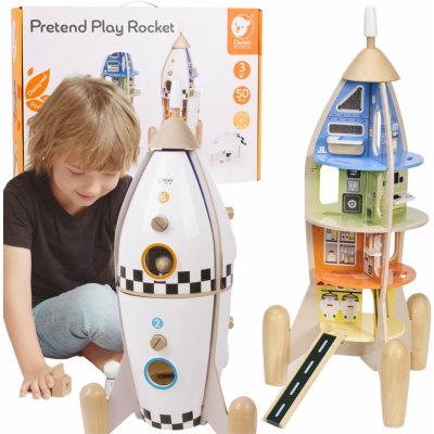 Classic World raketový domeček pro děti + figurky – Zboží Mobilmania