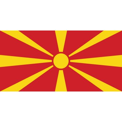 Samolepka - vlajka Makedonie – Zboží Mobilmania