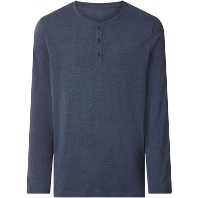 esmara Men pánské triko s dlouhými rukávy navy modrá – Zboží Mobilmania