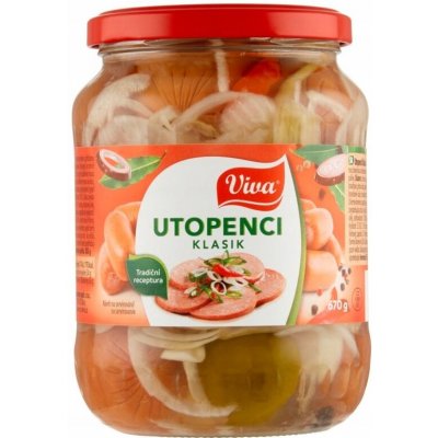 Viva marinované klobásky klasik 670 g – Zboží Dáma