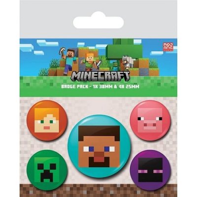 Pyramid International Sada placek Minecraft - Postavy – Zboží Dáma