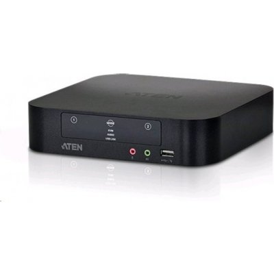 Aten CS-1942 KVM switch Mini DisplayPort Dual View 2PC, USB, Audio – Zboží Mobilmania