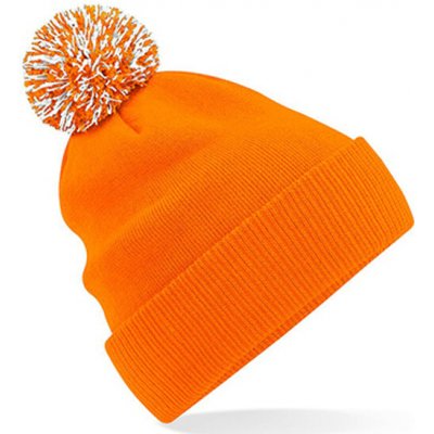 Beechfield Zimní čepice s bambulí B450 Orange – Hledejceny.cz