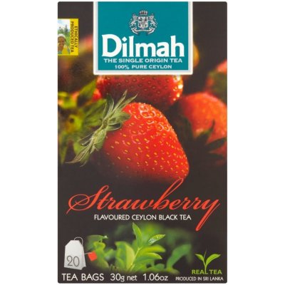 Dilmah Černý čaj Jahoda 20 x 1,5 g