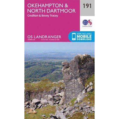 Okehampton & North Dartmoor Ordnance SurveySheet map, folded