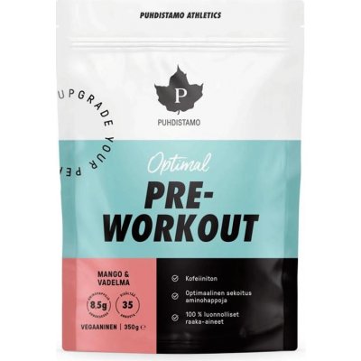 Puhdistamo Pre-Workout Caffeine Free Malina Mango 350 g – Hledejceny.cz
