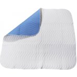 Medi Inn Pratelná podložka na lůžko 4 vrstvá 90 x 85 cm modrá se záložky – Hledejceny.cz