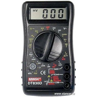 Multimetr DT830D RANGE – Hledejceny.cz