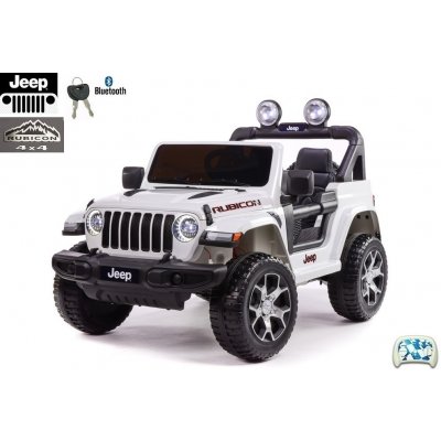 Daimex elektrické autíčko Jeep Wrangler Rubicon 4x4 dvoumístné lakované bílá