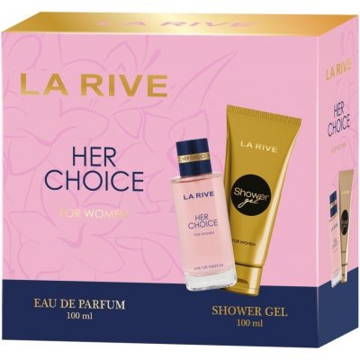 La Rive Her Choice EDP 100 ml + sprchový gel 100 ml – Zboží Dáma