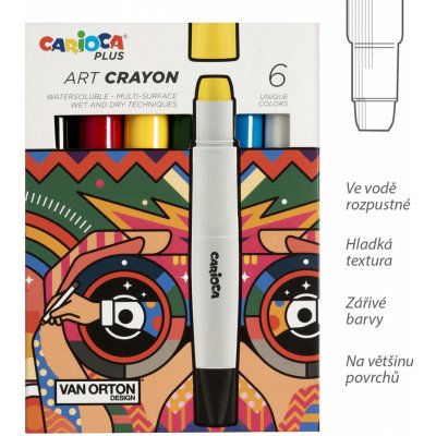 Carioca Plus Art box voskovky 6 ks – Hledejceny.cz