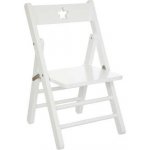 Atmosphera Dětská skládací židle Star bílá – Sleviste.cz