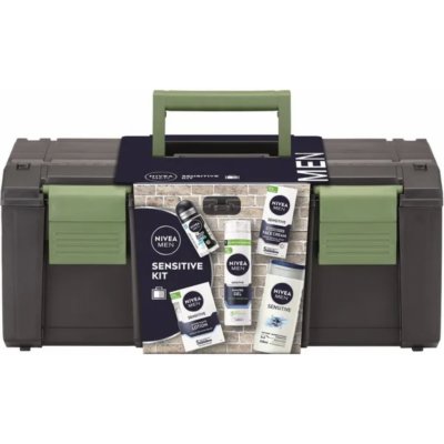 Nivea Sensitive Kit Nivea MEN Sensitive sprchový gel pro muže 250 ml + Nivea MEN Sensitive pěna na holení pro muže 200 ml + Nivea MEN Sensitive voda po holení 100 ml + Nivea MEN Sensitive hydratační k – Zboží Mobilmania