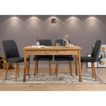 Hanah Home Jídelní set Santiago borovice atlantic / antracit – Hledejceny.cz
