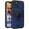 Pouzdro a kryt na mobilní telefon Beweare Armor kryt s prstýnkem a krytkou na čočku na iPhone 13 Pro - modré