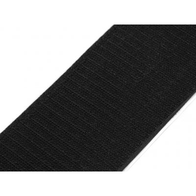 Suchý zip háček samolepicí šíře 80 mm, střední, černá – Hledejceny.cz